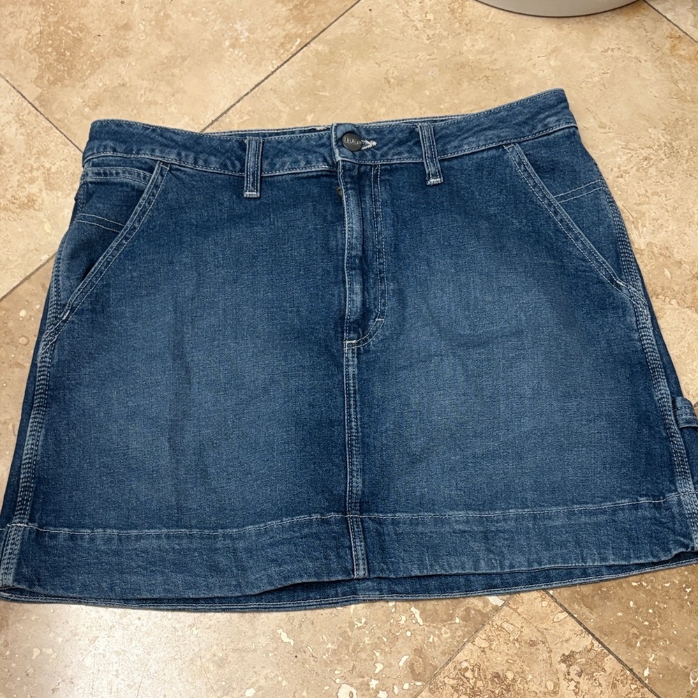 NWOT LEE Dark Blue Denim Mini Skirt